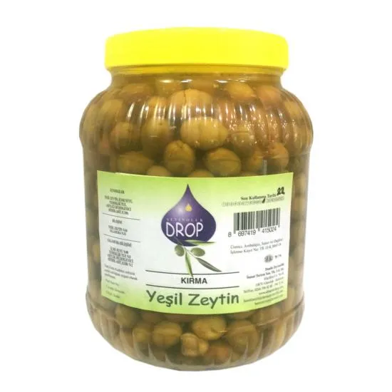 Drop%20Edremit%20Kırma%20Yeşil%20Zeytin%203%20lük%20Pet%20(L)%20Net:%202000%20g